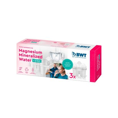 Cartouches filtrantes BWT Magnesium Mineralized Water + Zinc (3 pièces)