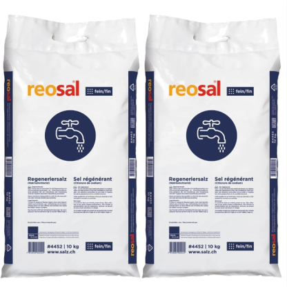 Sel régénérant fin 2 x 10kg (incl. frais du transport)