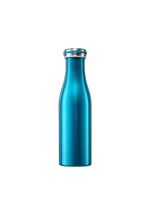 Bouteille bleue en inox  0.5 L